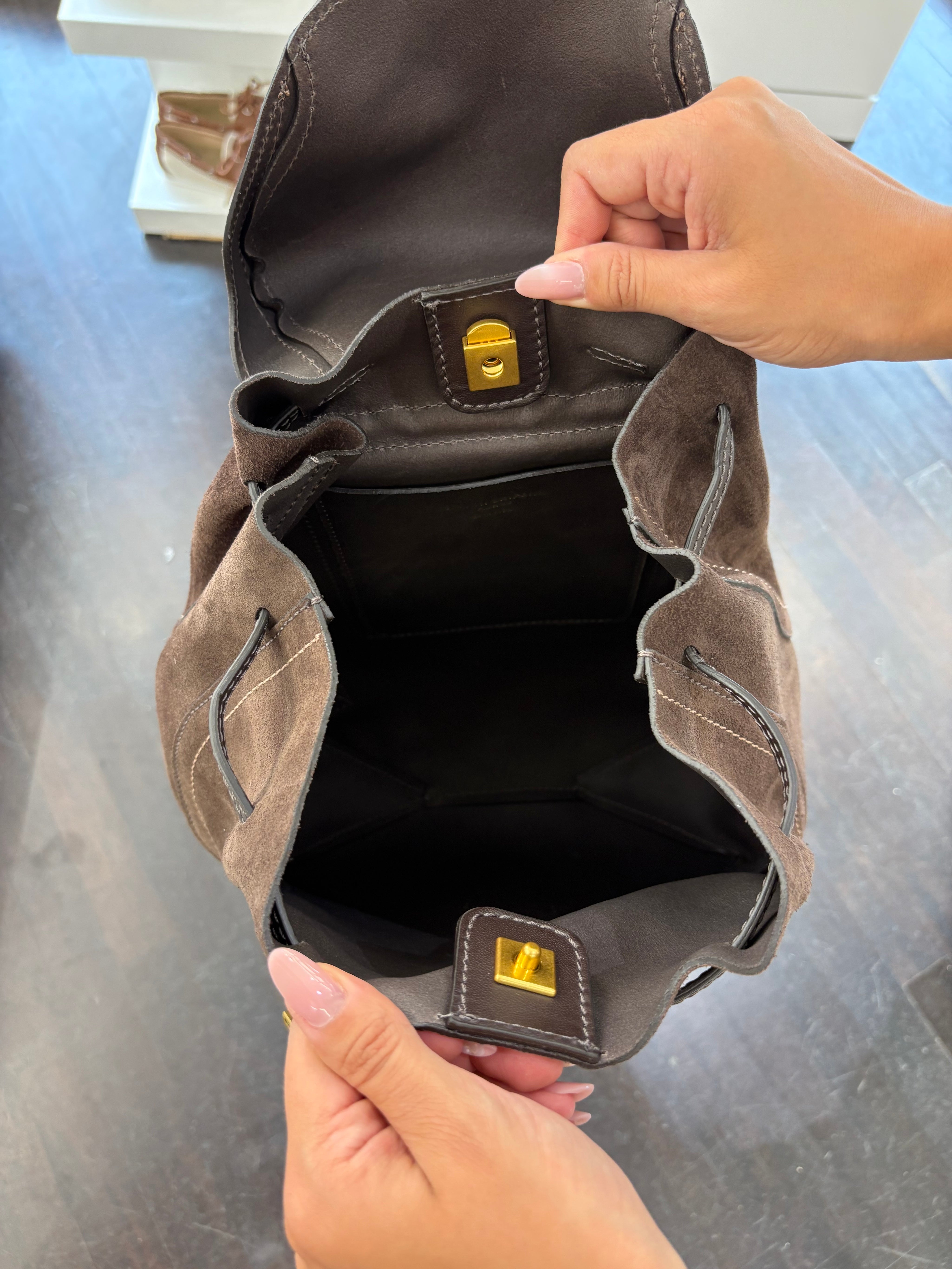 Gianni Chiarini zaino VIOLETTE SUEDE dimensione GRANDE