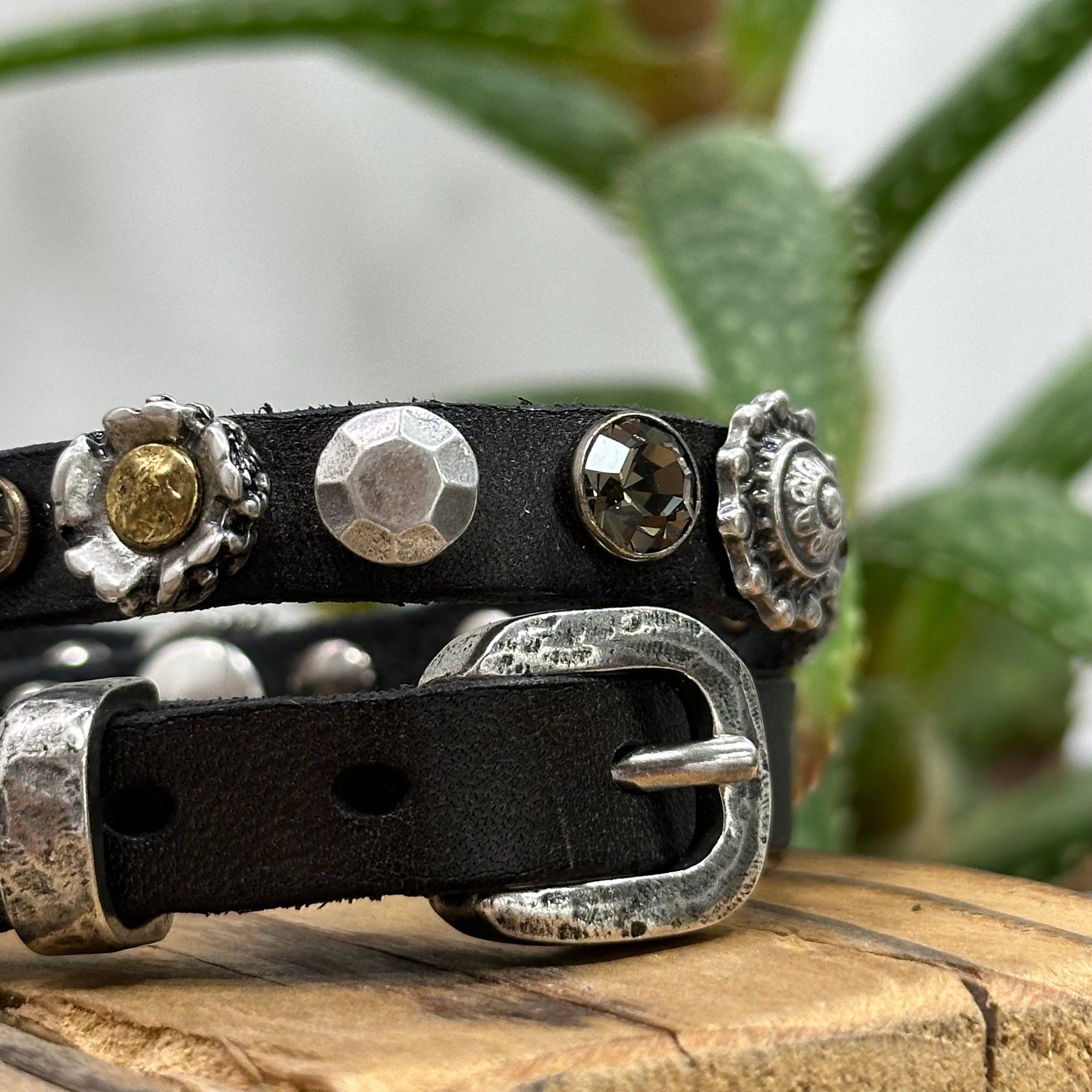 Campomaggi bracciale SOLE 2 GIRI grigio