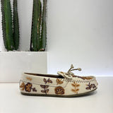 De Siena mocassino perline beige