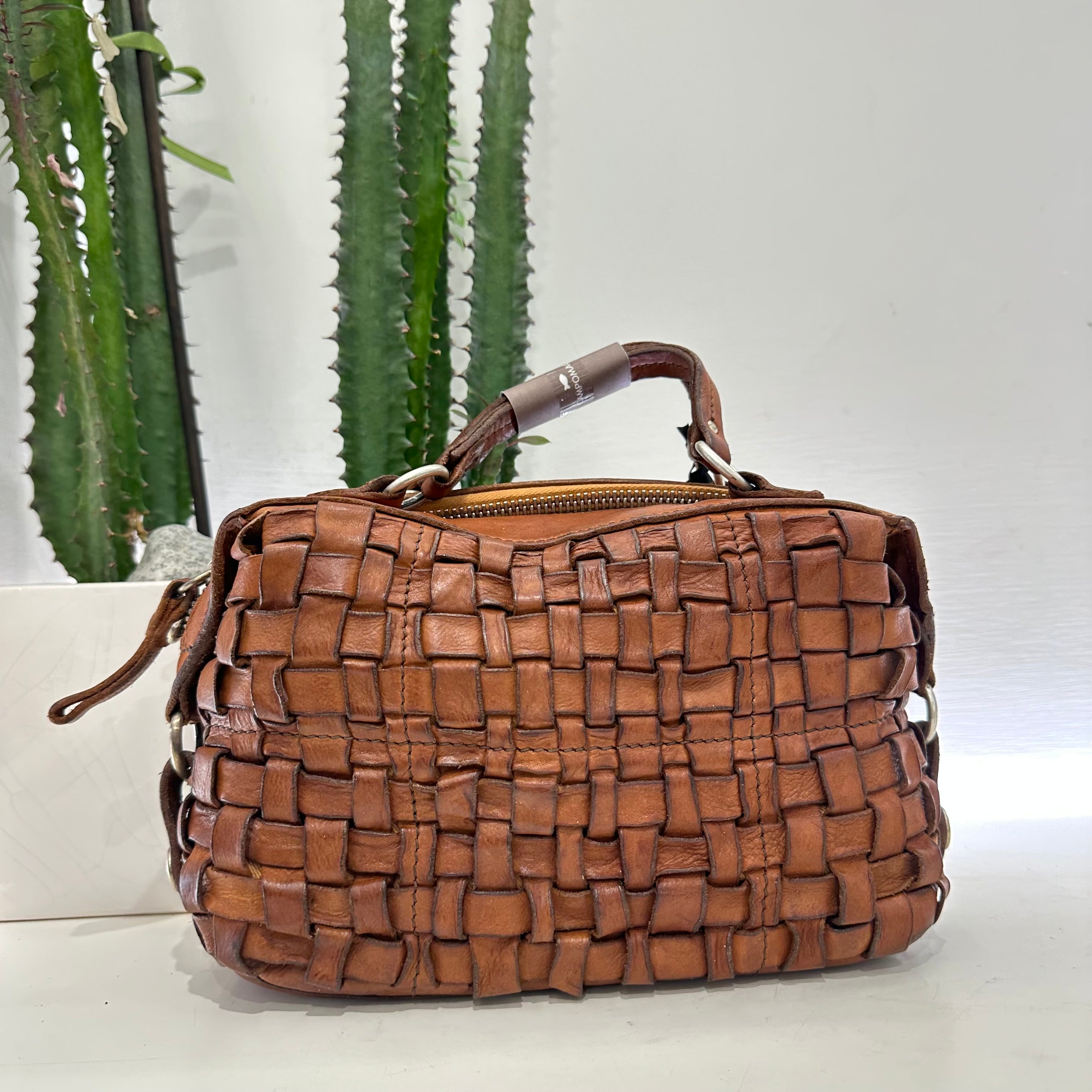 Campomaggi PETRA bauletto piccolo intrecciato