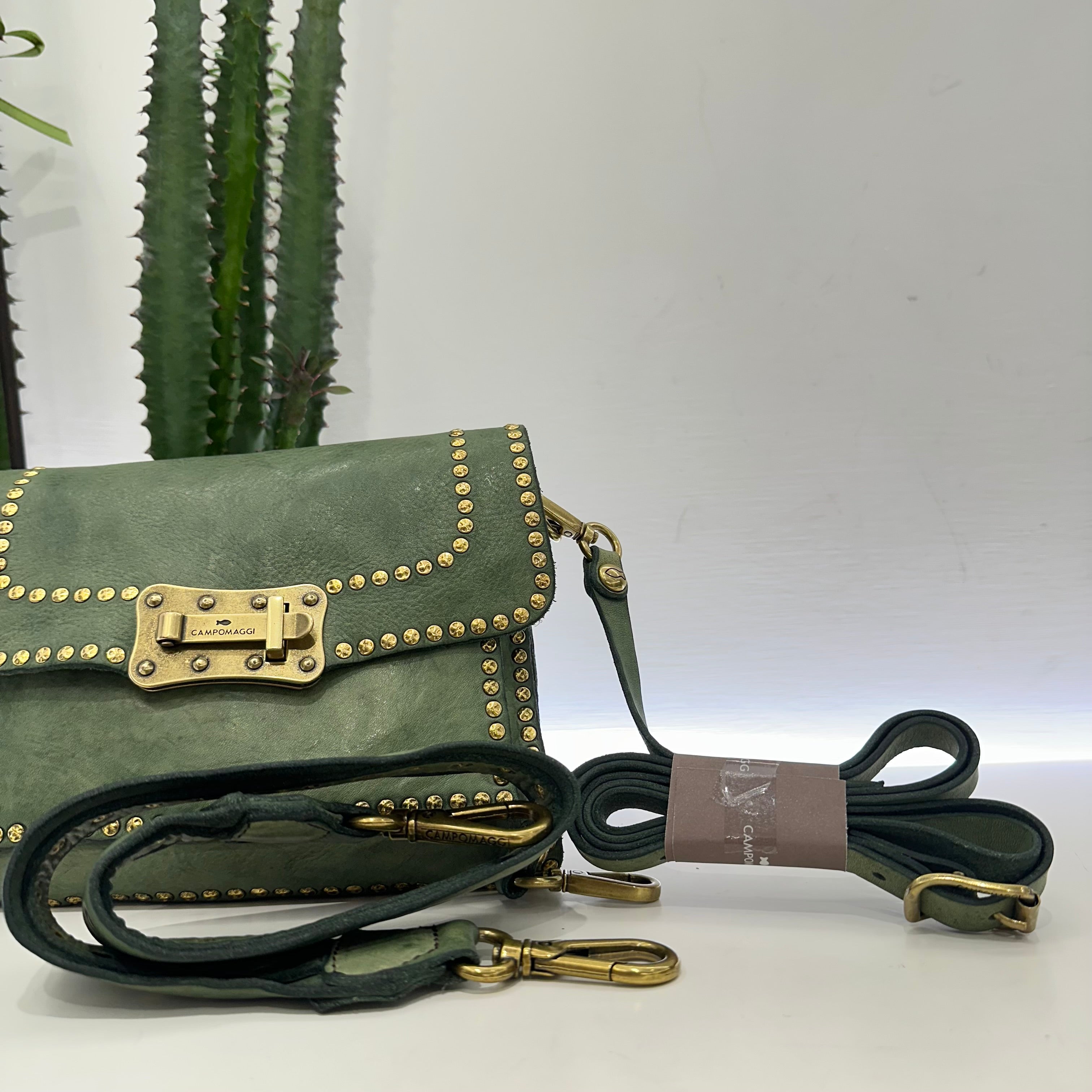 Campomaggi borsa Agnese lago rivetti oro