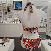Costume due pezzi fantasia arancio