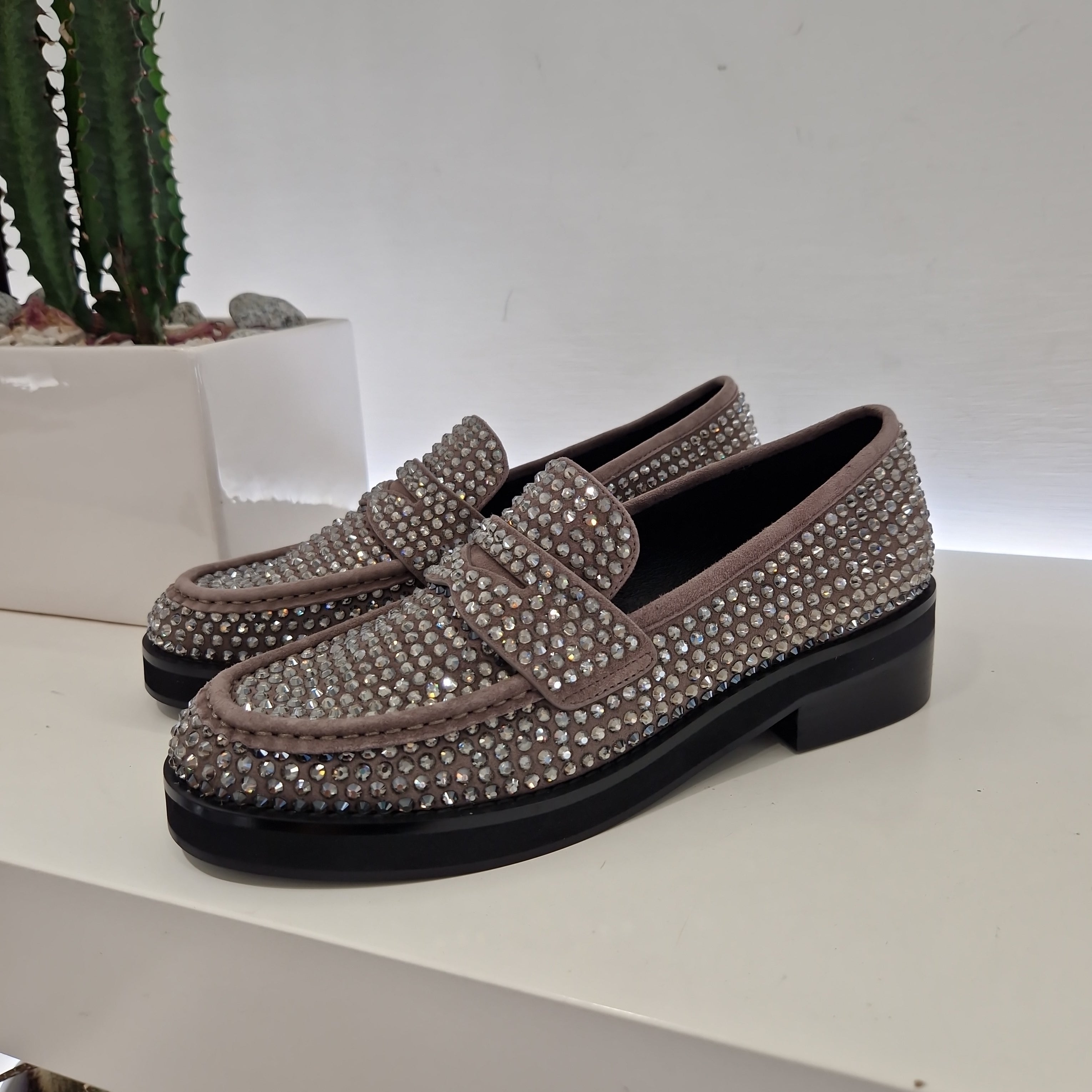 Bibilou mocassino strass