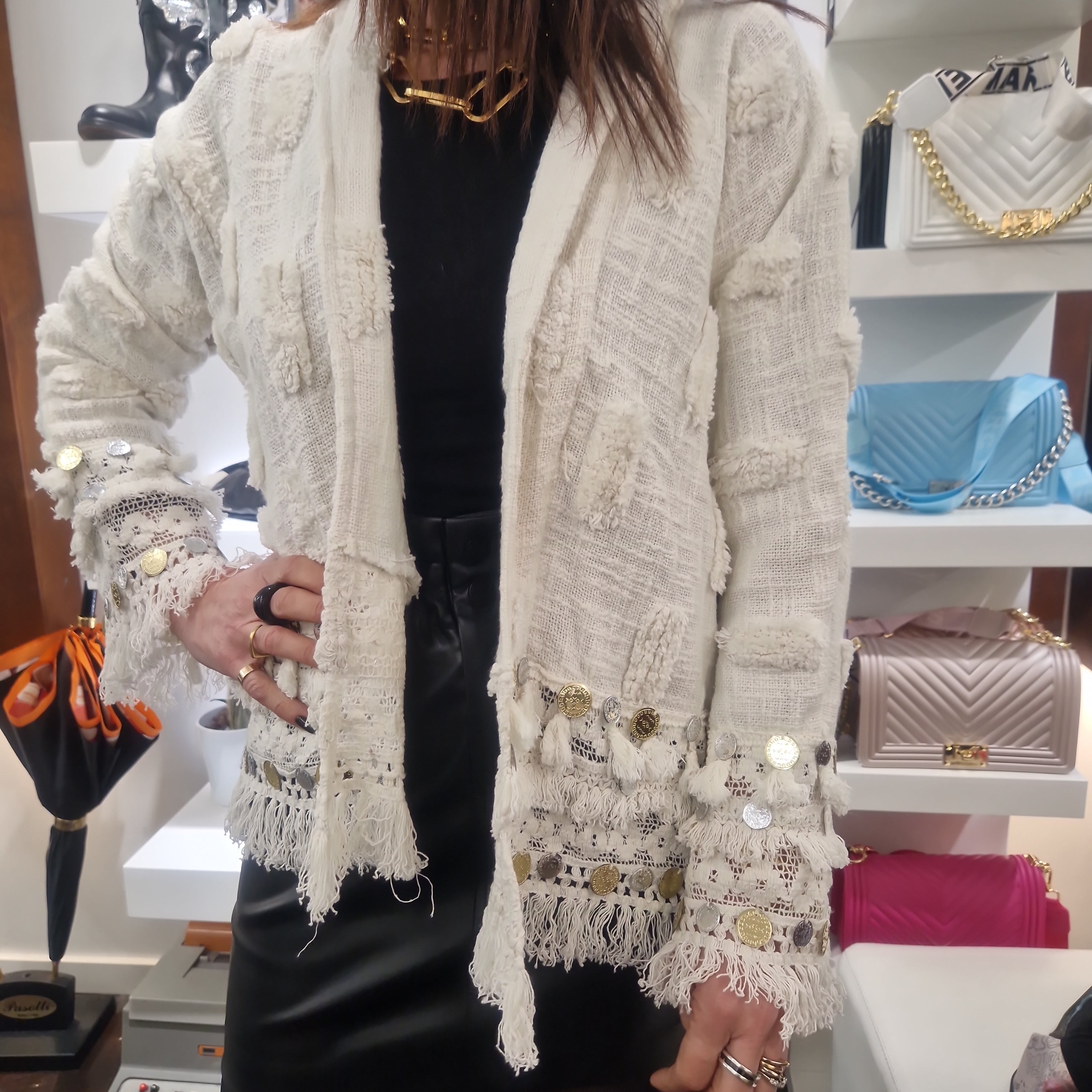 Giacca medaglie color corda