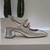 Bibilou scarpa argento tacco 5 cm