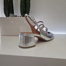 Bibilou scarpa argento tacco 5 cm