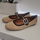 Bibilou ballerina satin rhinestone buckle
