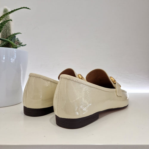 Bibilou mocassino vernice panna