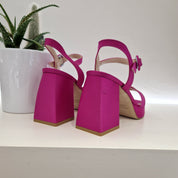 Studio Creations fuchsia satin sandal