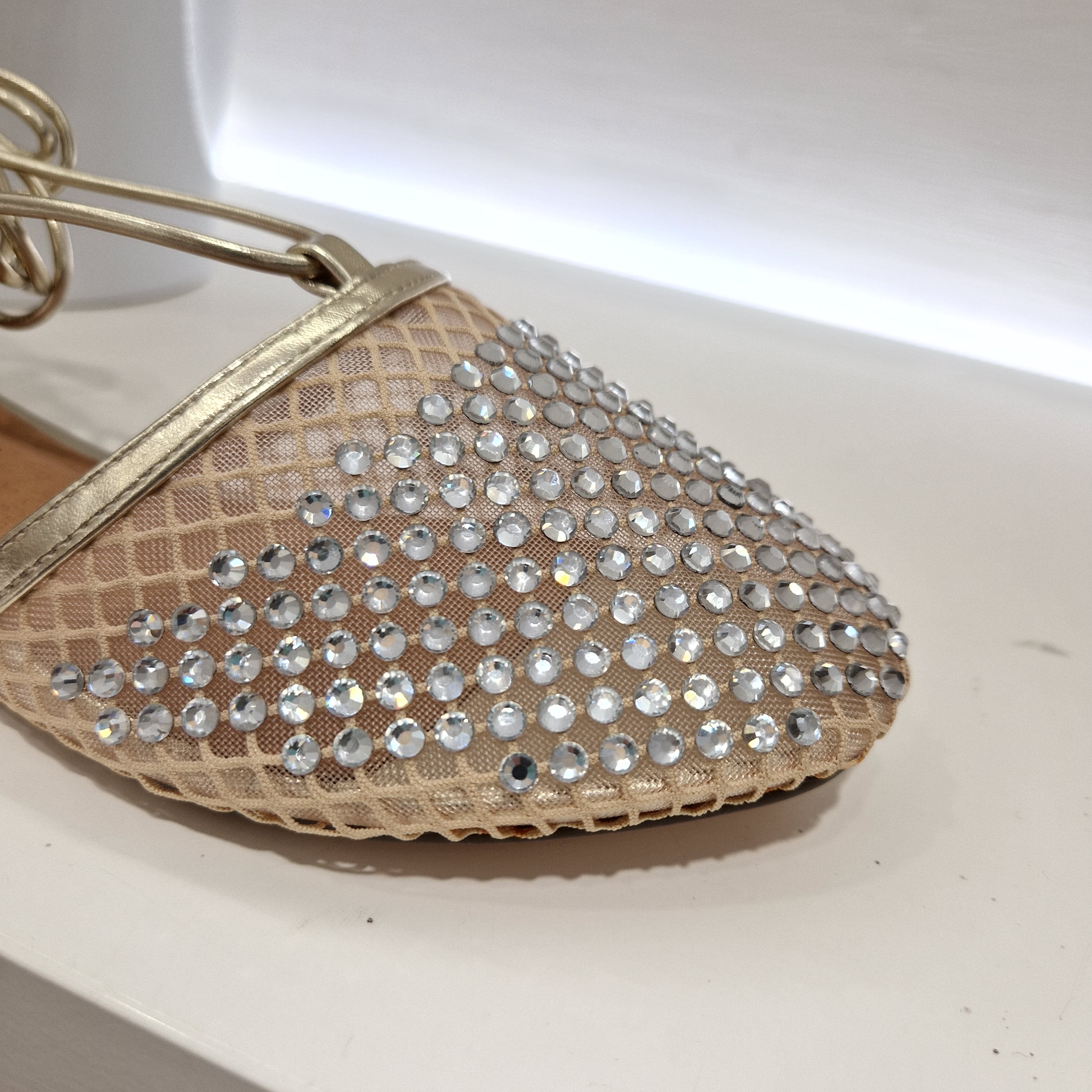 Gardini sandalo oro strass