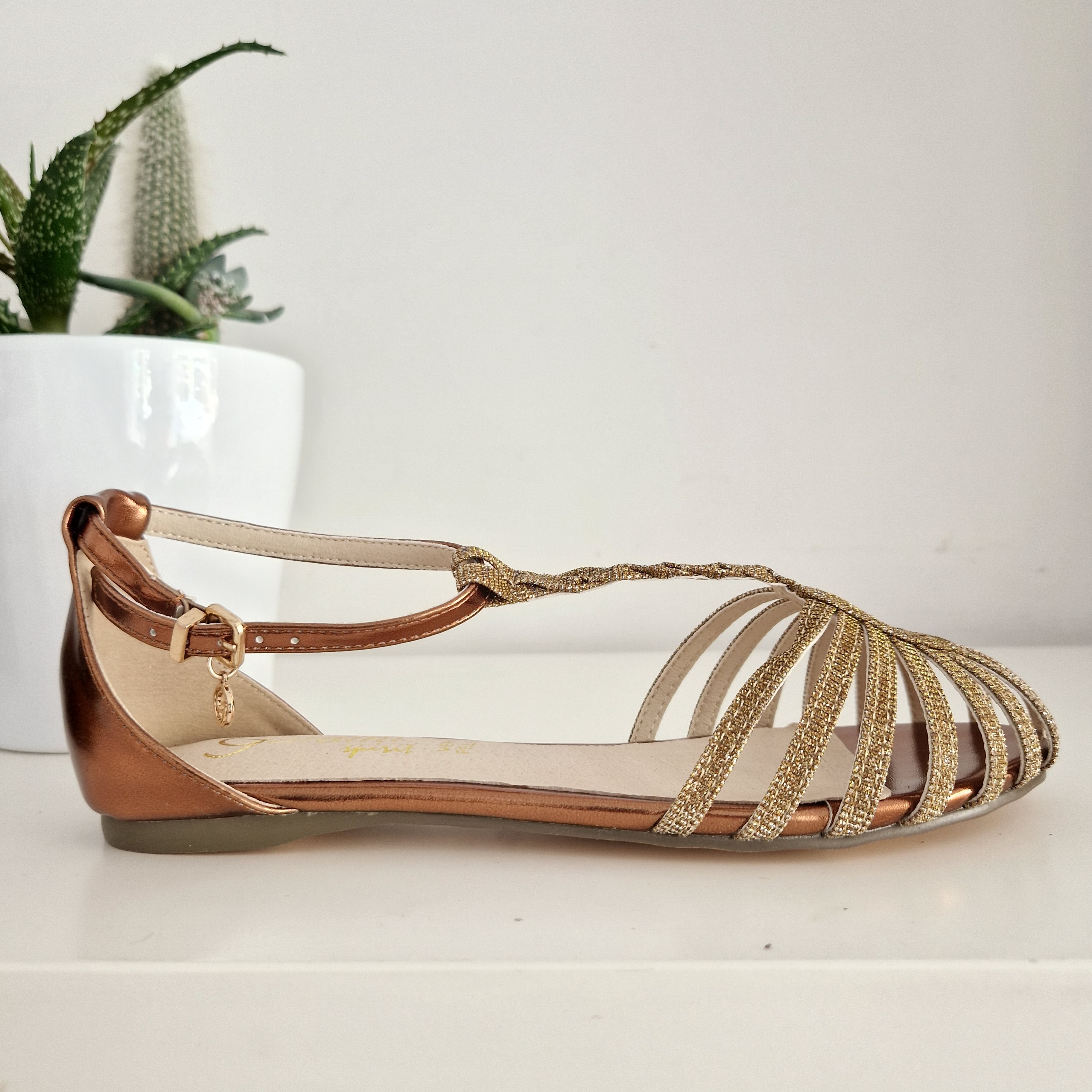 Gardini sandalo ragnetto bronzo