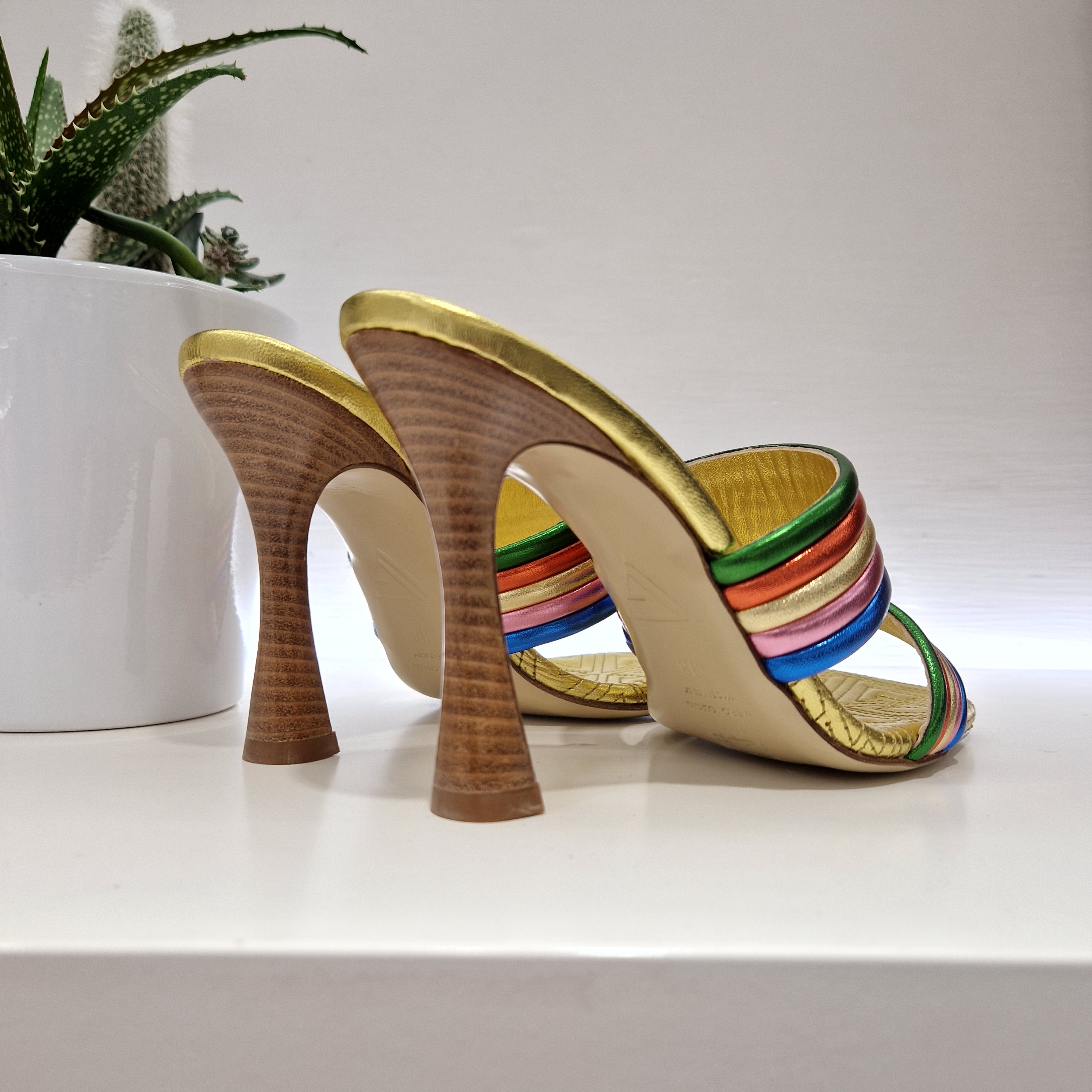 Giampaolo Viozzi sandalo ciabatta multicolor