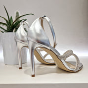 Doric sandal silver rhinestone