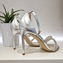 Dorico sandalo argento strass