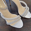 Dorico sandalo argento strass