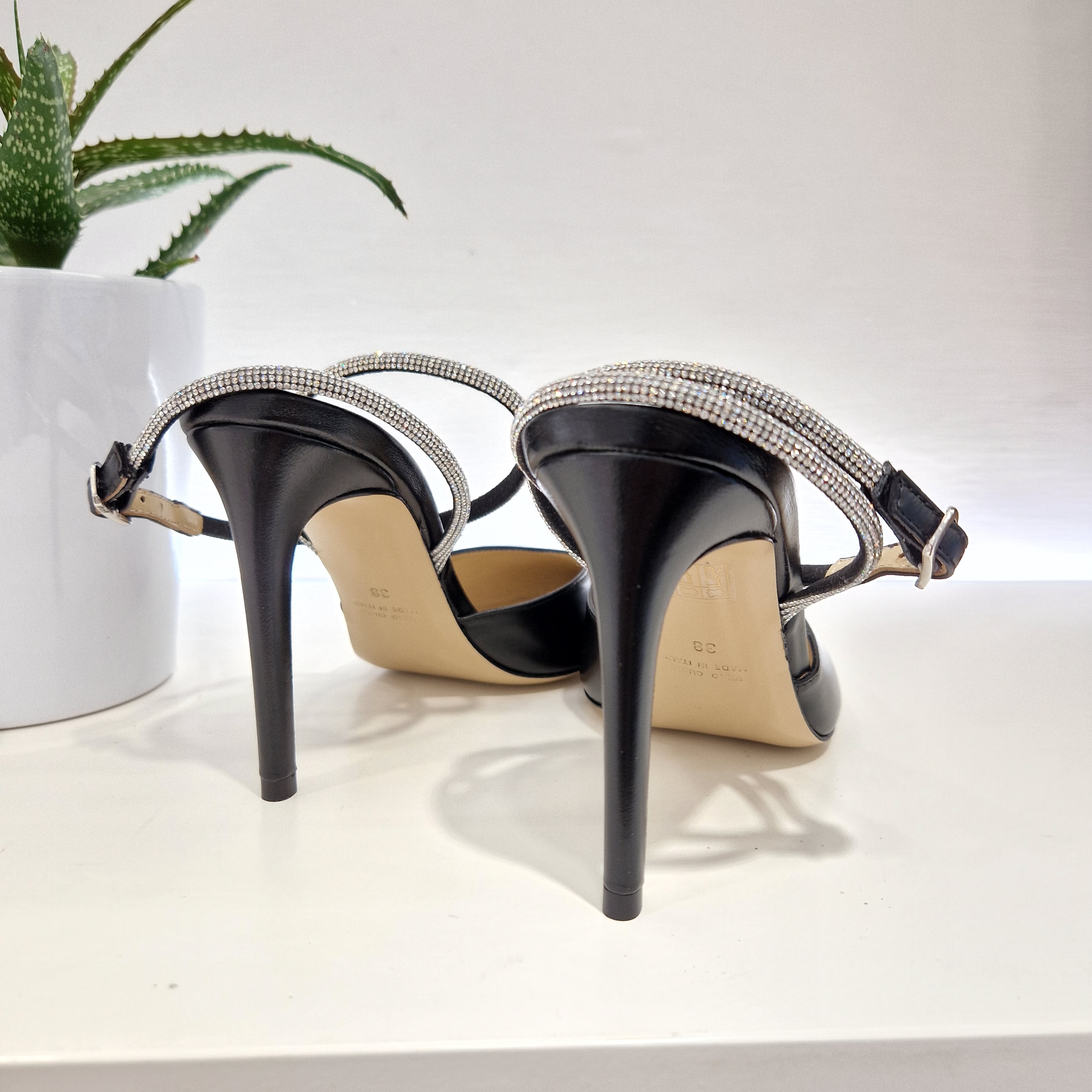 Dorico scarpa cinturino strass