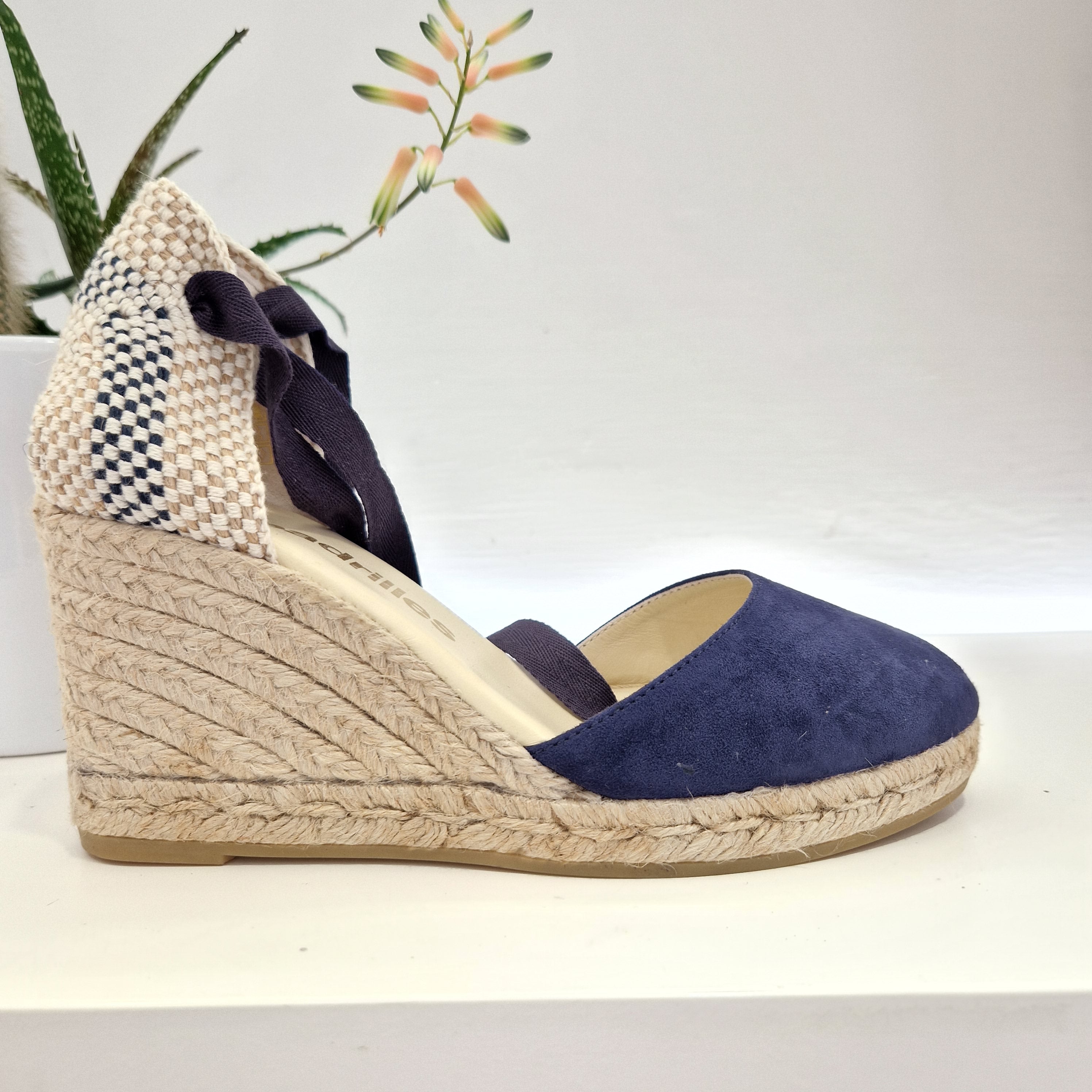 Espadrilles punta chiusa blu