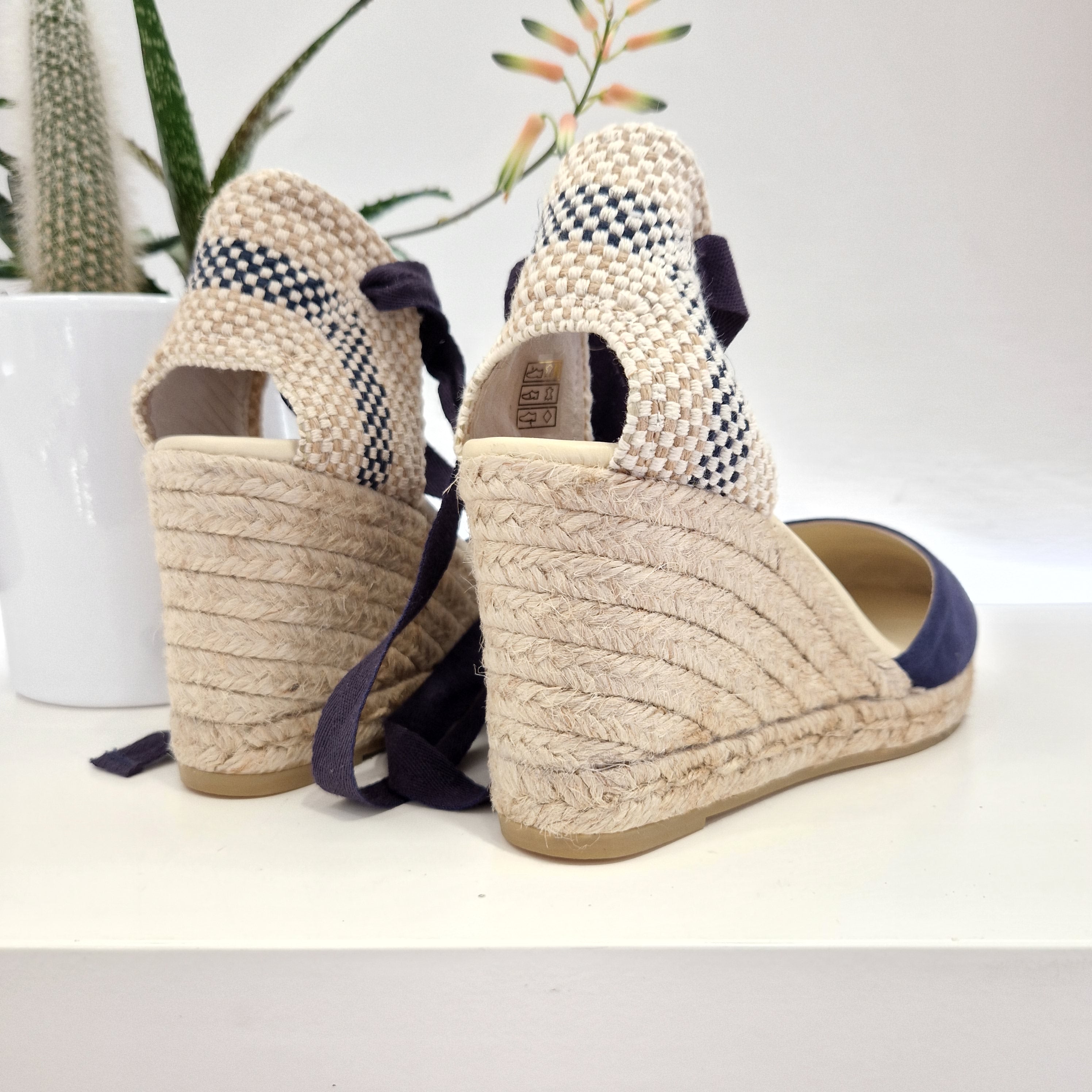 Espadrilles punta chiusa blu