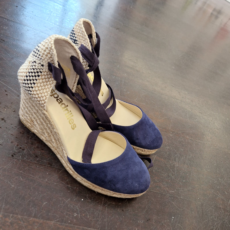 Espadrilles punta chiusa blu