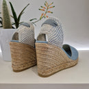 Espadrilles zeppa azul
