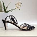 B Rock black plexy sandal