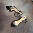 B Rock black plexy sandal