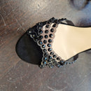 B Rock black plexy sandal
