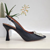 Bibilou  nera tacco 7 cm