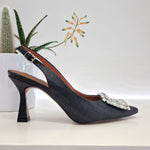 Bibilou  nera tacco 7 cm