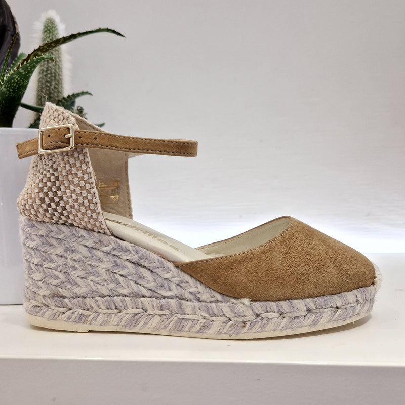 Espadrilles suede camel