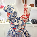 Costume intero rosso/blu