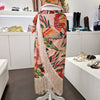 Costume due pezzi fantasia tropicale e pareo