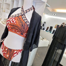 Costume due pezzi fantasia arancio