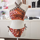 Costume due pezzi fantasia arancio