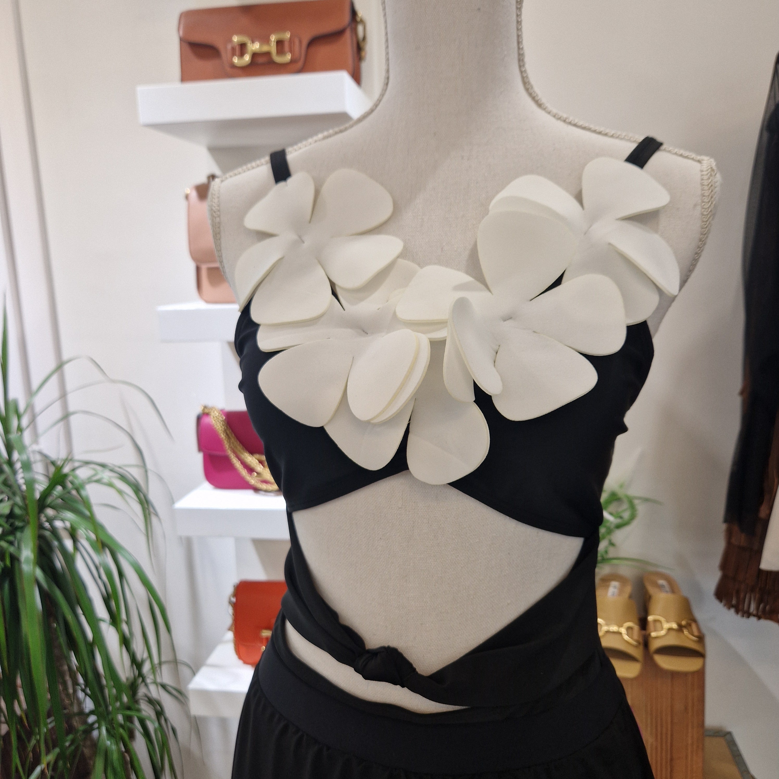 One-piece floral swimsuit