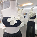 Costume due pezzi con fiori