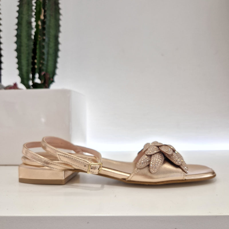 S.Piero sandalo sandalo fiori strass