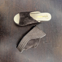 Espadrilles ciabatta color lavagna
