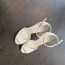 Sergio Levantesi cream sandal 12 cm heel