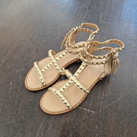 ASH sandalo zip laterale oro