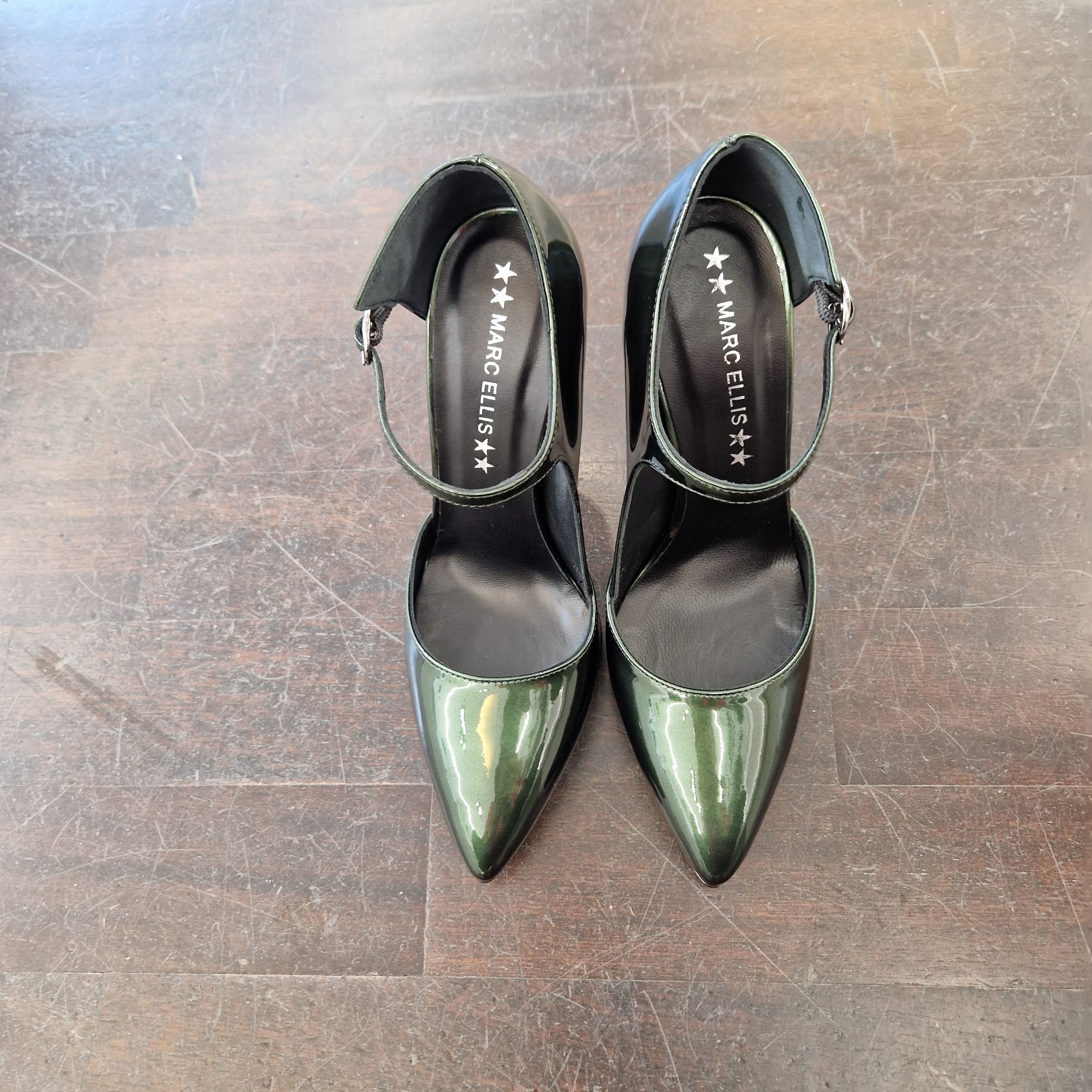 Marc Ellis green open shoe