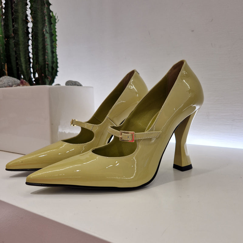 Giampaolo Viozzi decollette vernice giallo