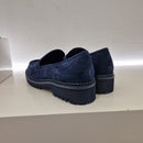 Bibilou mocassino suede blu