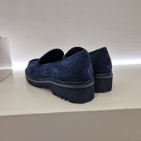 Bibilou mocassino suede blu