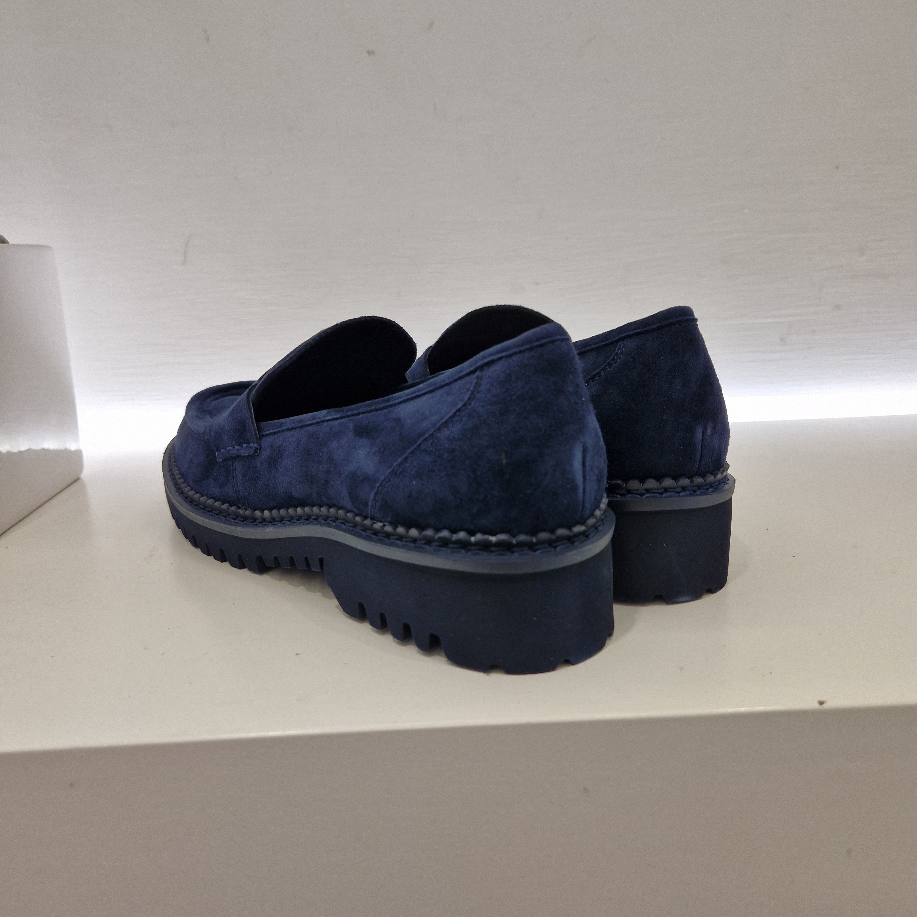 Bibilou mocassino suede blu