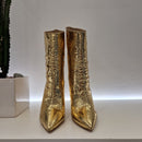 WO Milano gold ankle boot
