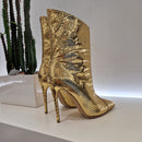 WO Milano gold ankle boot