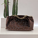NDB velvet maxi pochette t.moro
