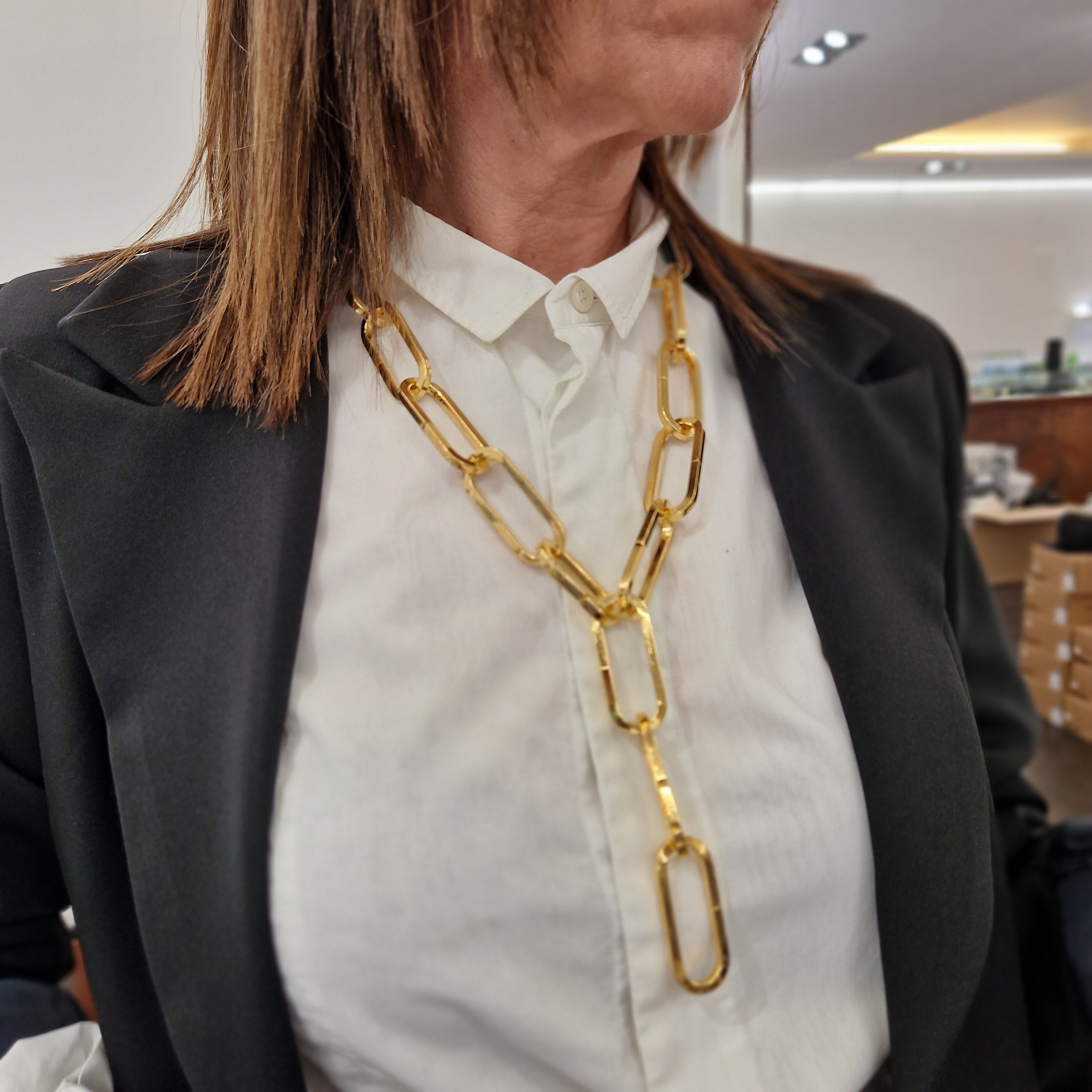 SILVIA necklace gold version