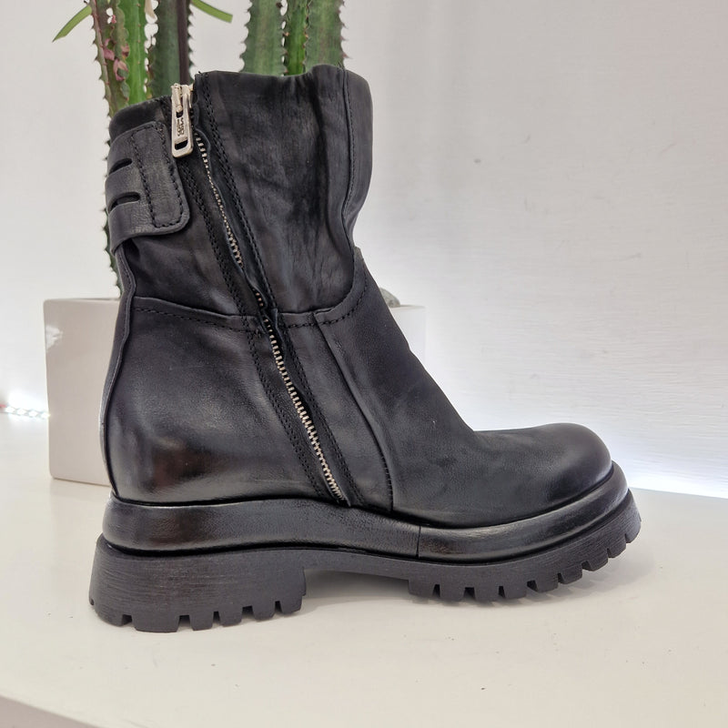 A.S.98 stivaletto fibbie con zip